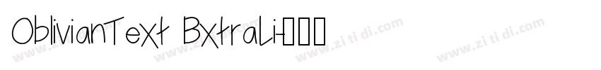 OblivianText BxtraLi字体转换